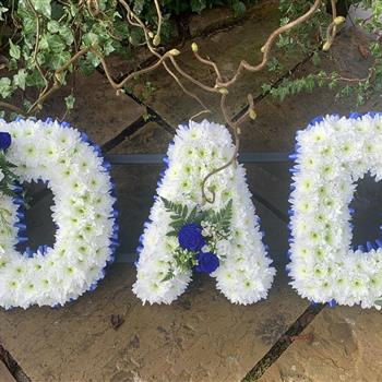 Dad Tribute with Spray and Ribbon Edge