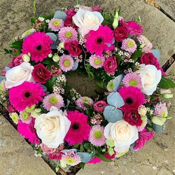 Blush Mixed Bloom Wreath