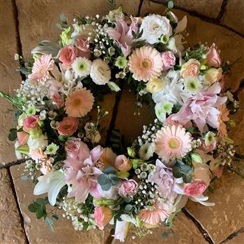Blush Lily Tribute Wreath