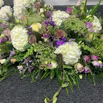Lilacs &amp; Greens Casket Spray