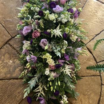Pastel Lilac Casket Spray