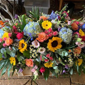Mixed Harvest Casket Spray