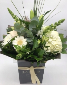 Florist Choice Valentines White Handtied